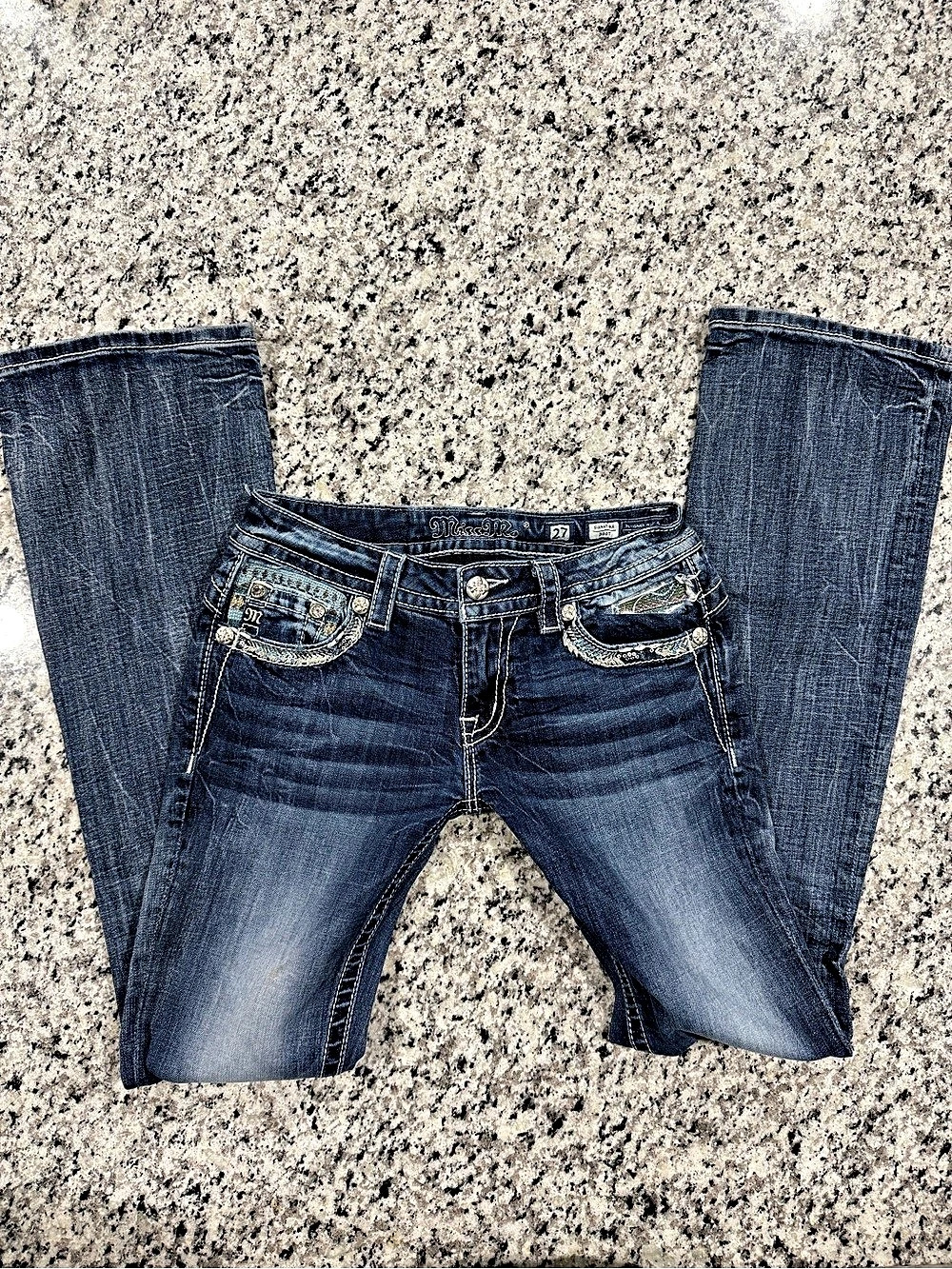 Miss Me Signature Bootcut Jeans Blue